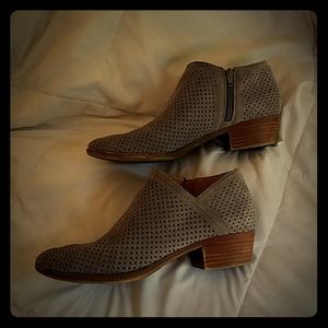 Lucky Brand Grey Perforated Booties 400